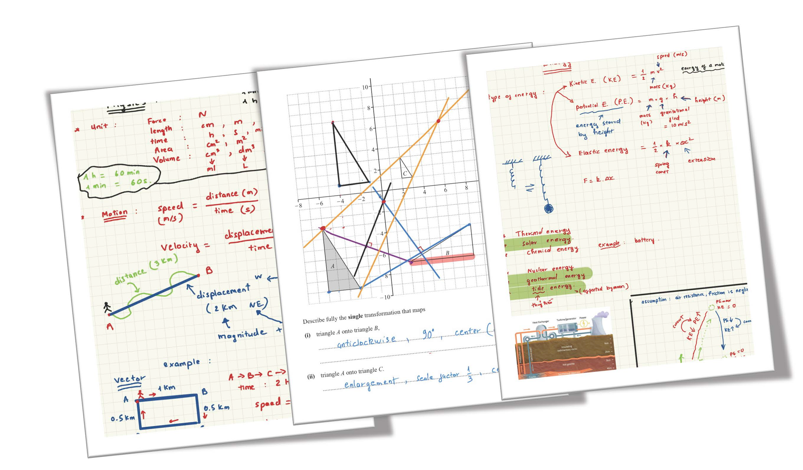 Screenshot of Maths Click-Through Topic Question